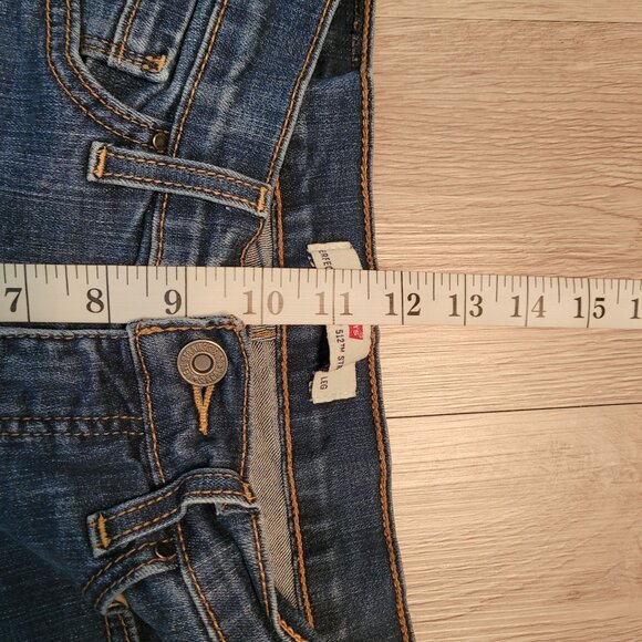 Vtg Levi's Jeans 6 S Perfectly Slimming 512 Straight Mid Rise Medium Wash Y2K - Picture 7 of 10